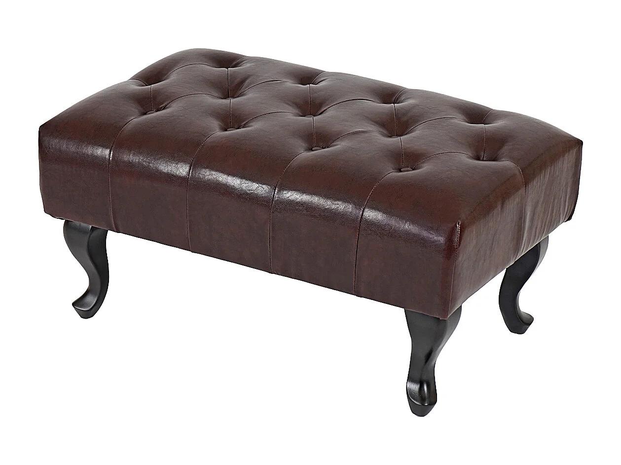 Fauteuil de relaxation Oxford,  brun antique avec repose-pied