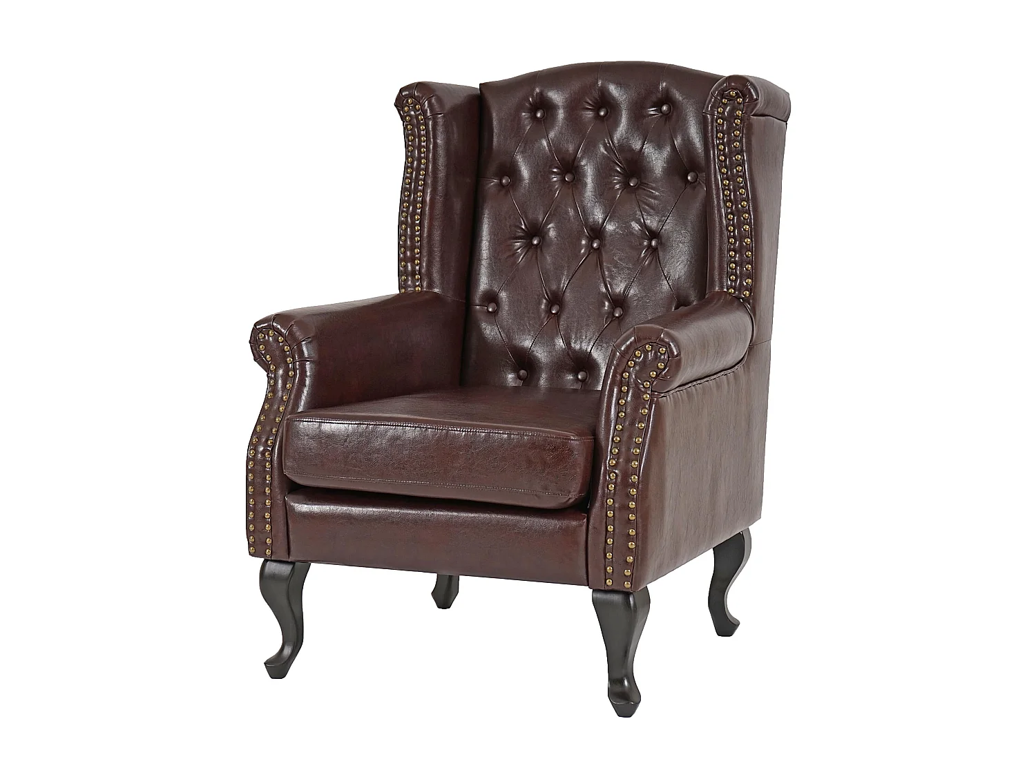 Fauteuil de relaxation Oxford,  brun antique avec repose-pied