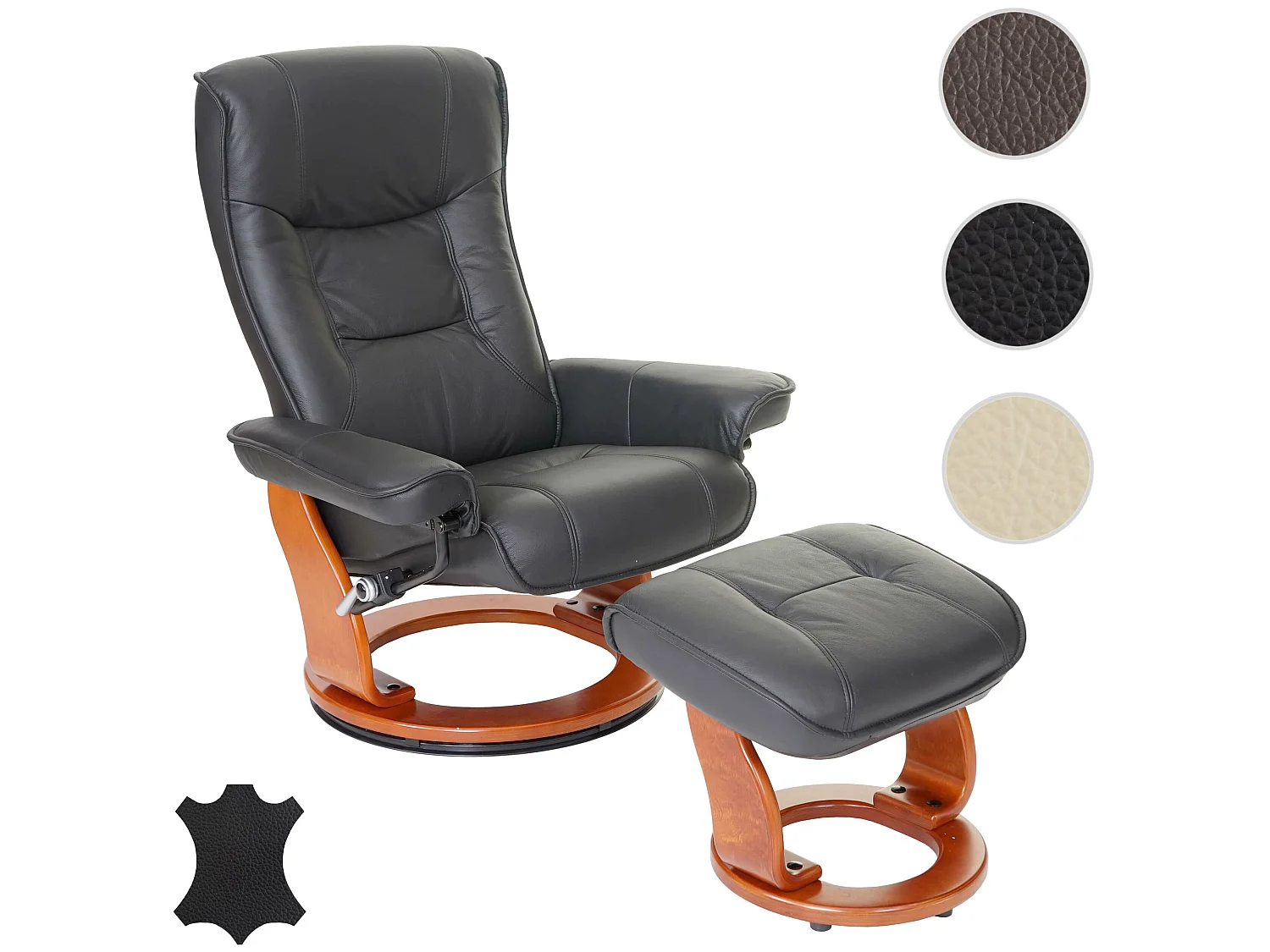 Leżanka Halifax,  czarny, kolor miodowy