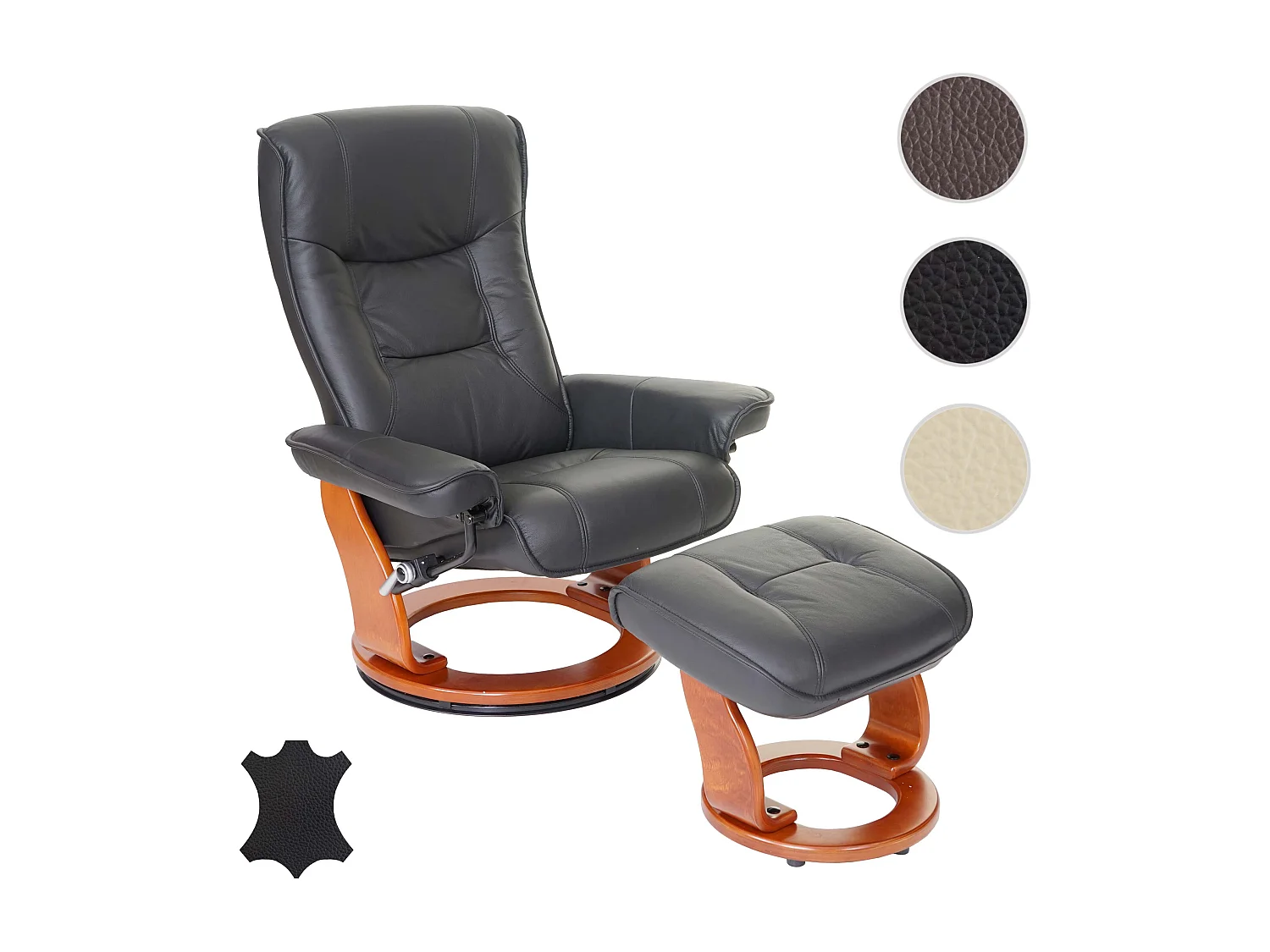 Leżanka Halifax,  czarny, kolor miodowy