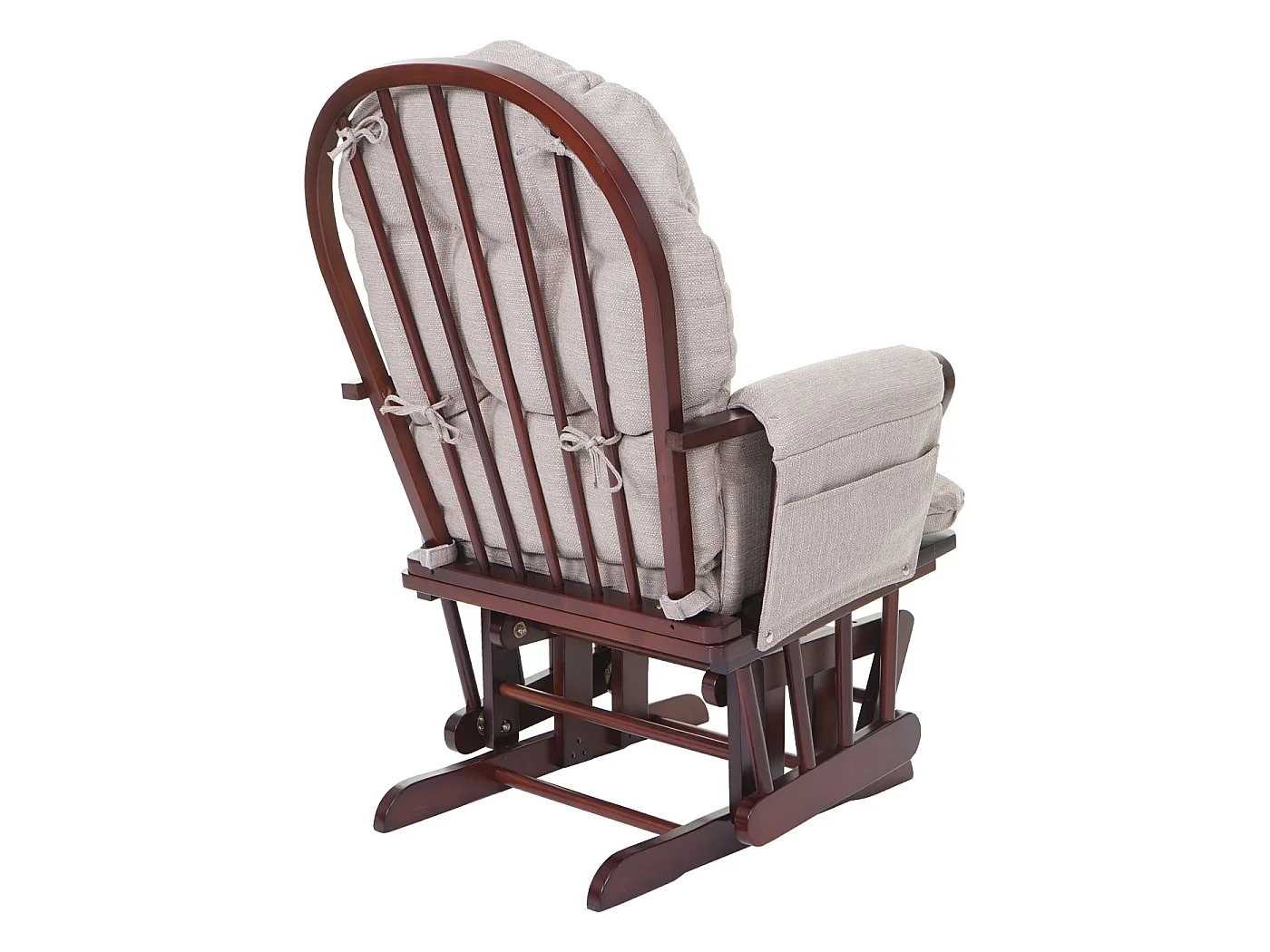 Fauteuil relax MCW-C76 Fauteuil oscillant,  crème-gris