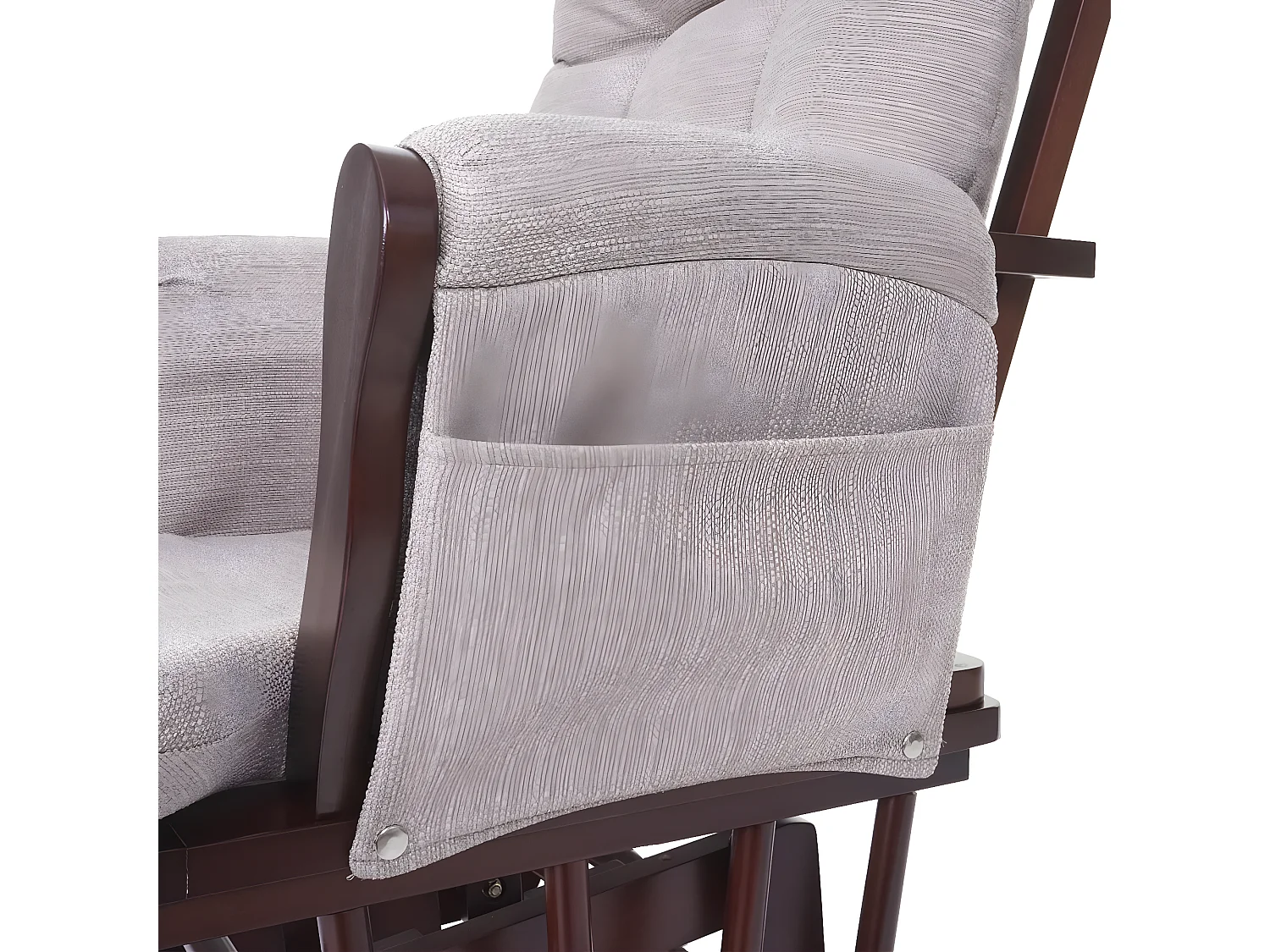 Fauteuil relax MCW-C76 Fauteuil oscillant,  crème-gris