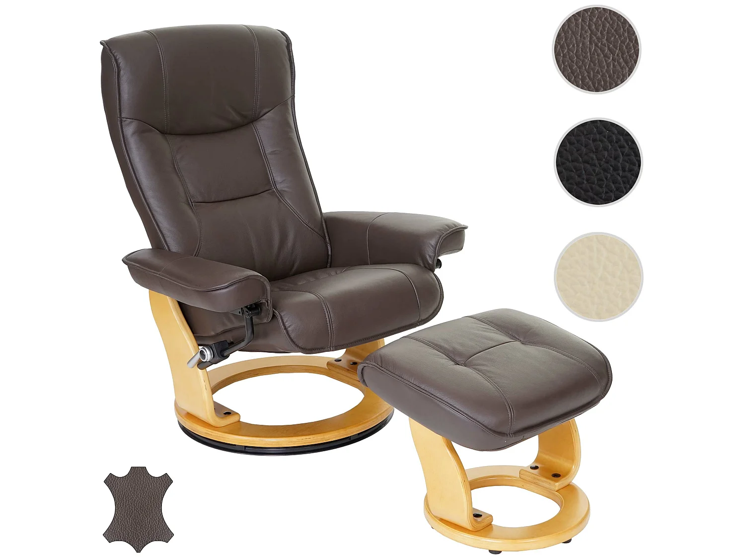 Relaxfauteuil Halifax,  bruin, natuurlijk bruin