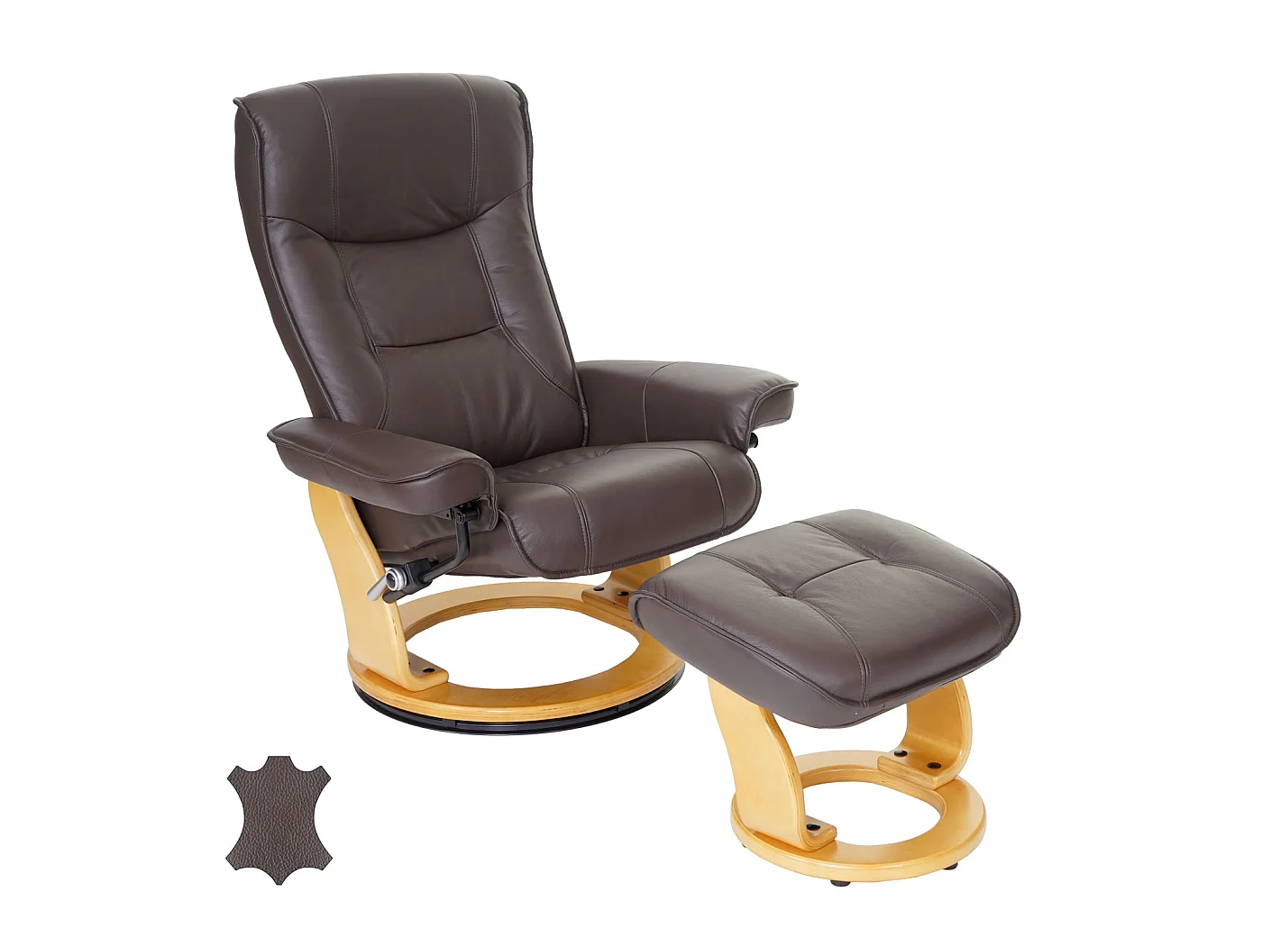 Fauteuil de relaxation Halifax,  marron, nature