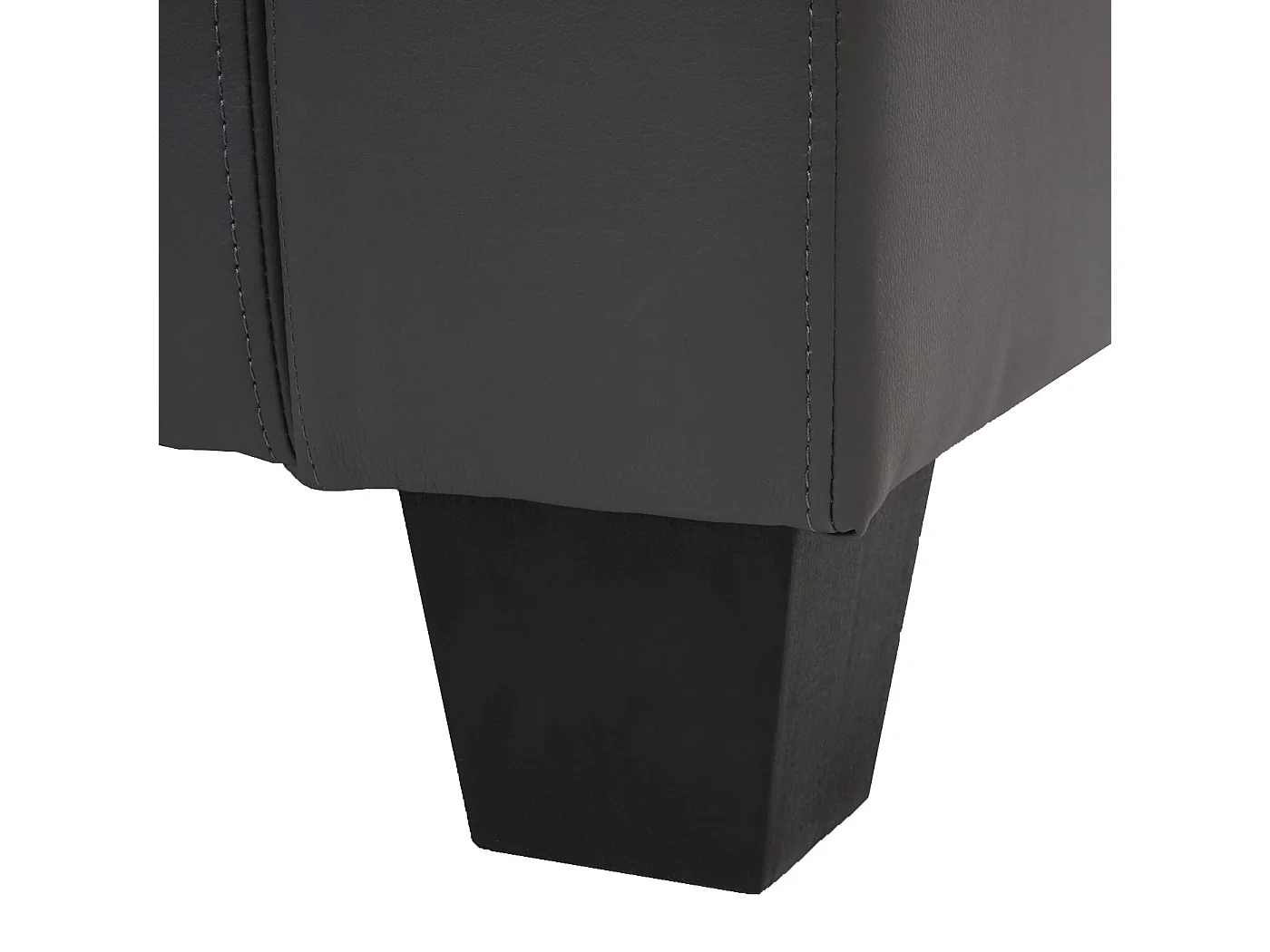 Fauteuil lounge Lille,  similicuir, gris foncé