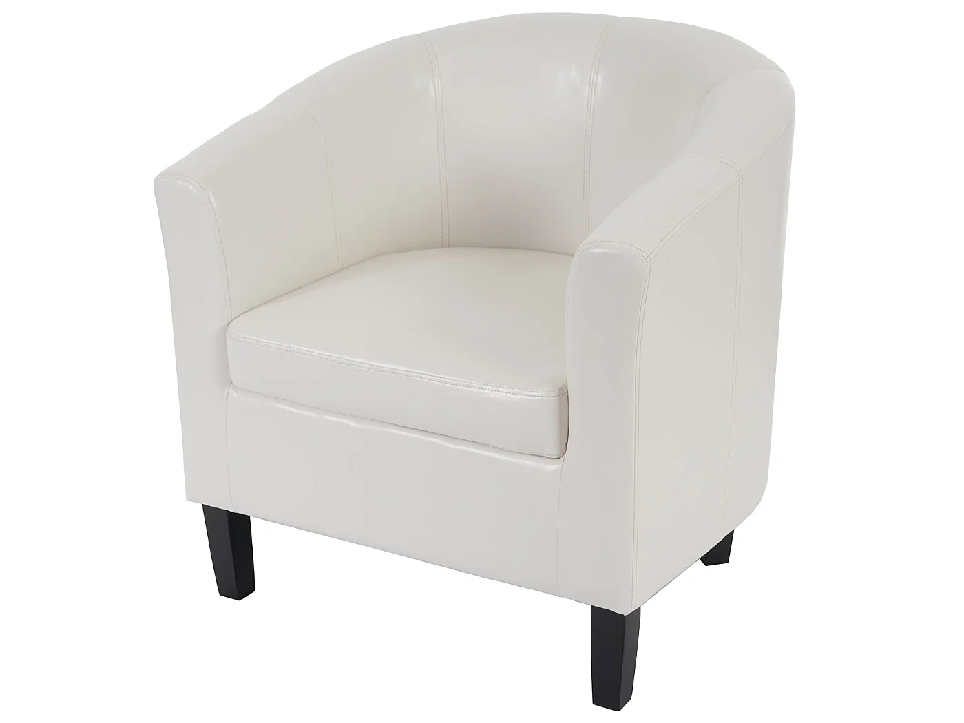 Fauteuil de salon Stafford H379,  blanc