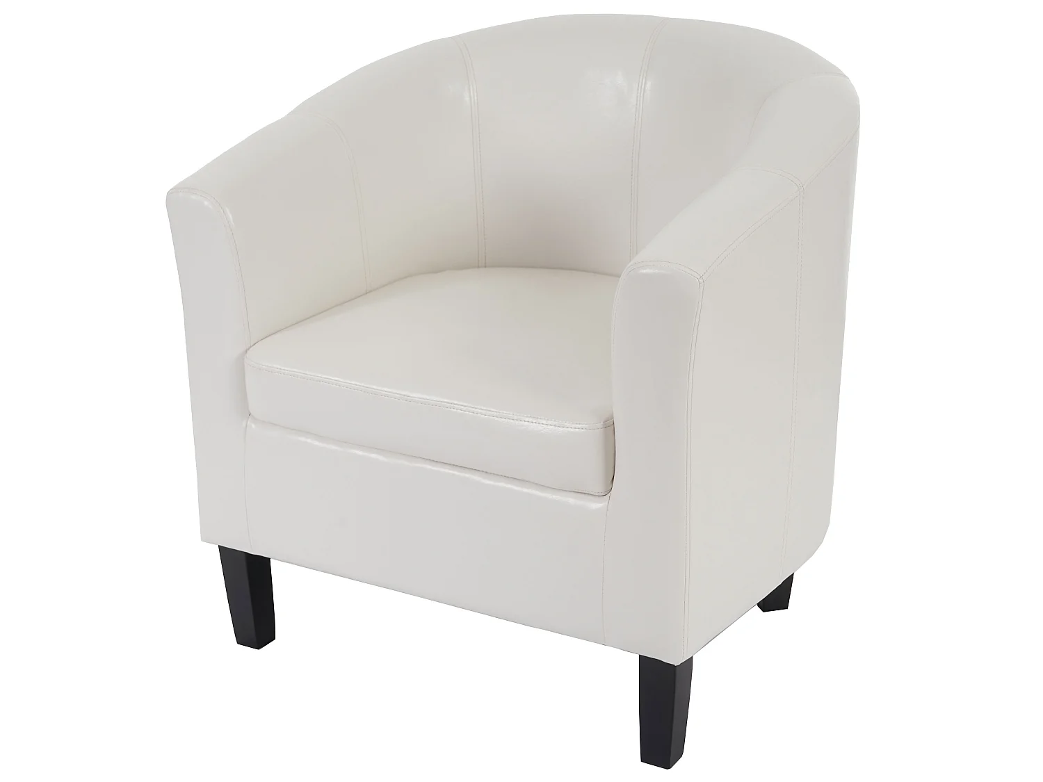 Fauteuil de salon Stafford H379,  blanc