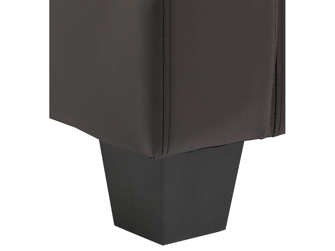 Fauteuil lounge Lille,  simili-cuir café