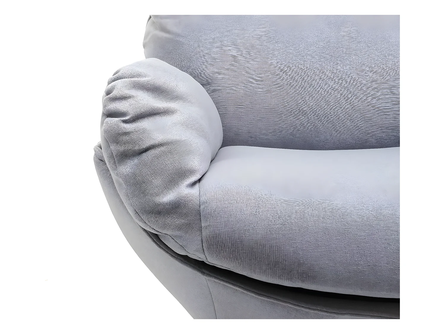 Leżanka + taboret obrotowy MCW-L12,  jasnoszary