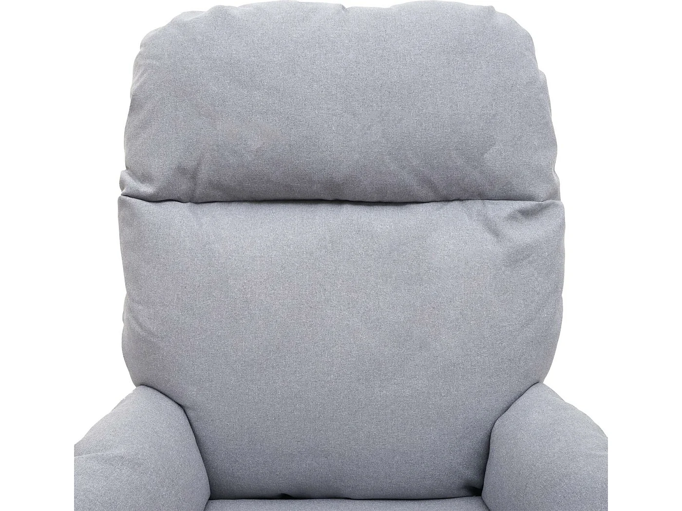 Fauteuil relax + pouf MCW-L12 pivotant,  gris clair
