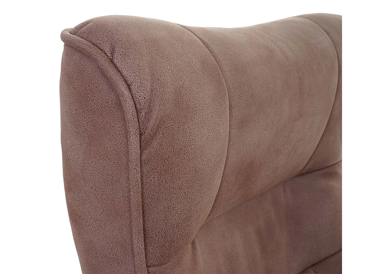 Fauteuil relax Edmonton avec pouf,  marron antique nature