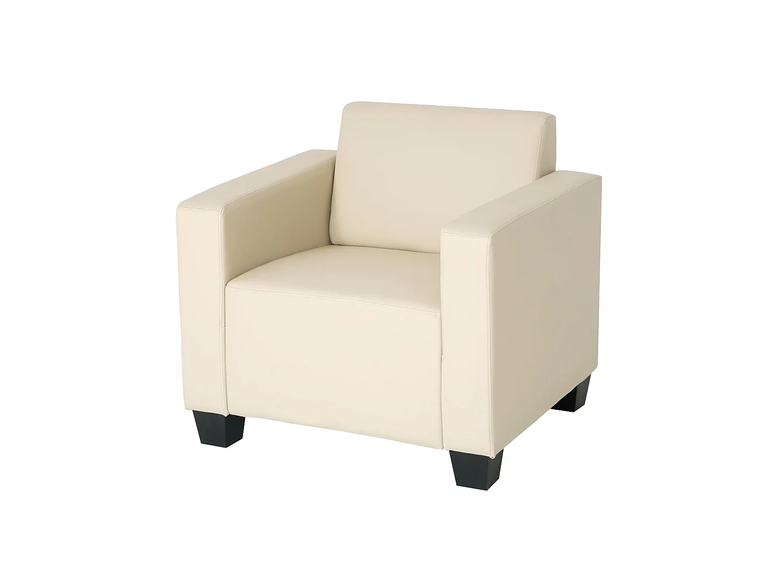 Fauteuil lounge Moncalieri,  crème