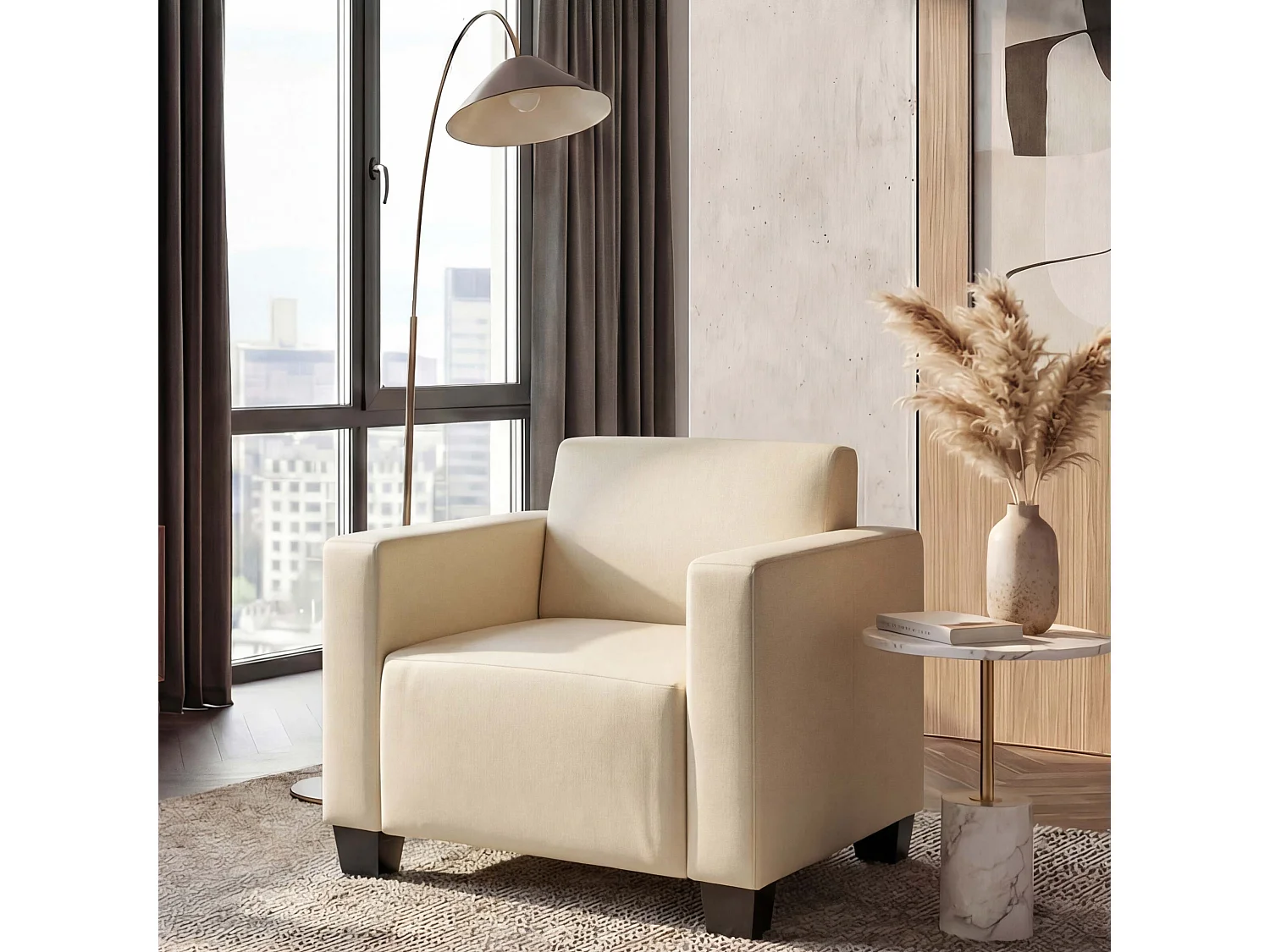 Loungesessel Moncalieri, Creme