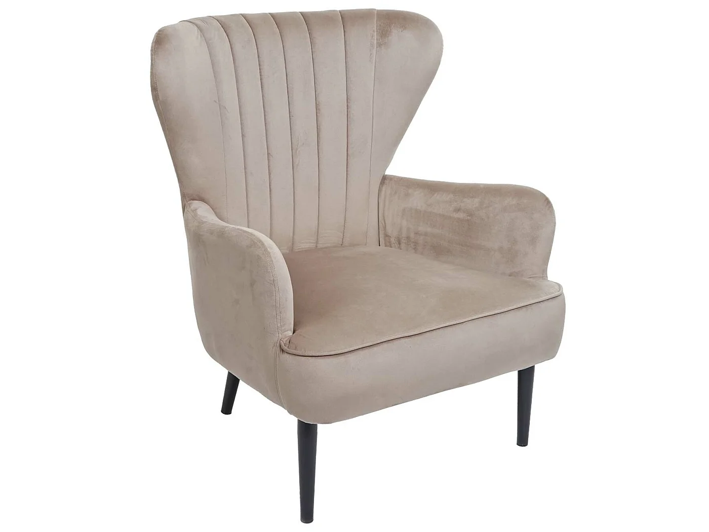 Fauteuil de salon MCW-K37,  taupe