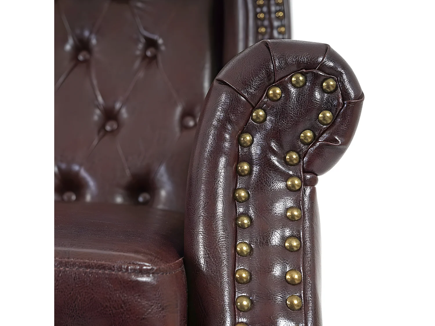 Relaxfauteuil Oxford,  antiek-bruin zonder voetenbankje