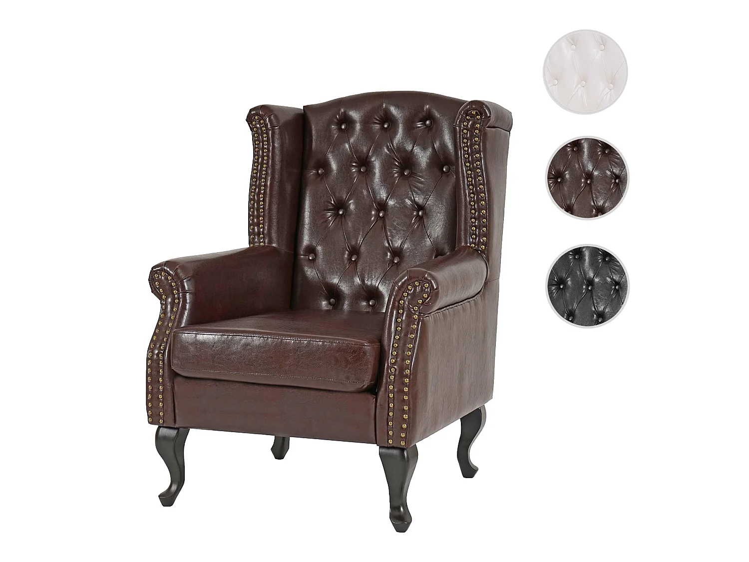 Leżanka Oxford,  antyczny brąz bez otomany