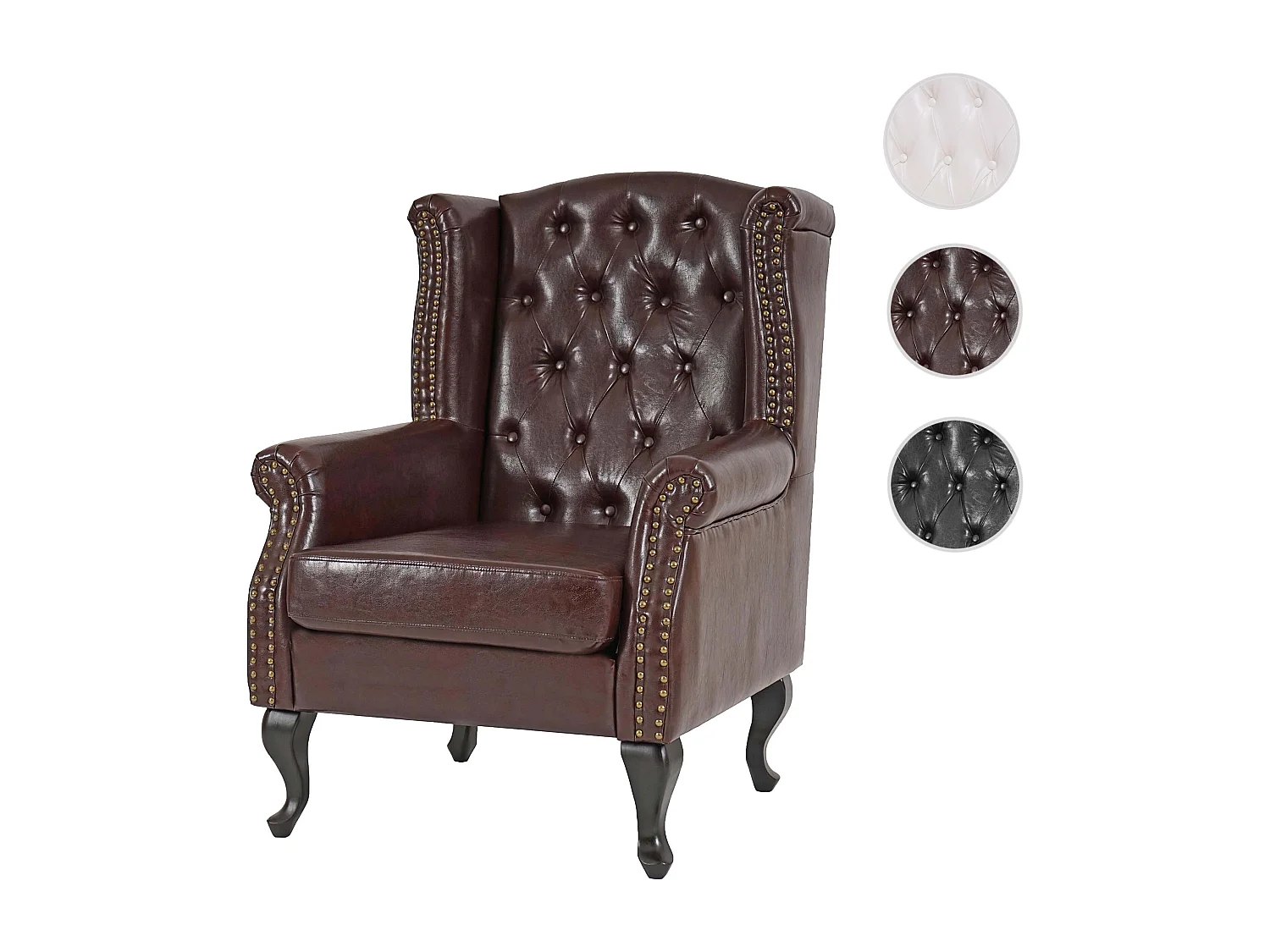 Relaxsessel Oxford, Antik-braun ohne Ottomane