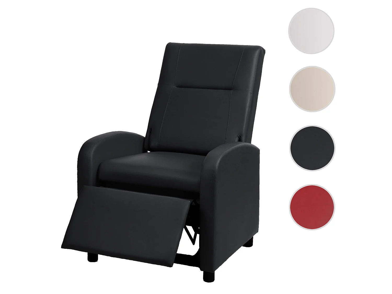 Fauteuil de relaxation MCW-H18,  noir