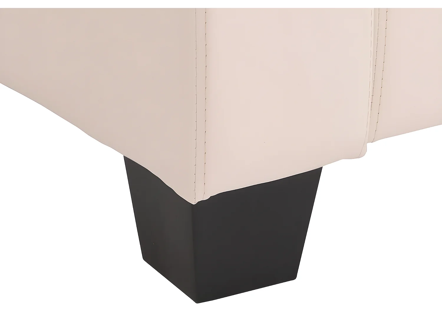 Fauteuil lounge Lille,  simili-cuir blanc