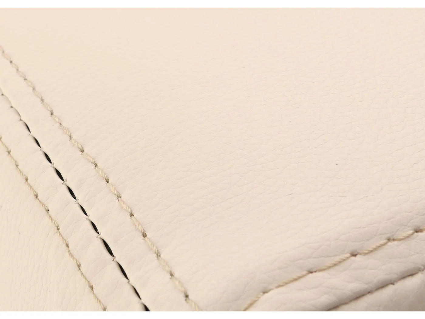 Fauteuil lounge Lille,  simili-cuir blanc