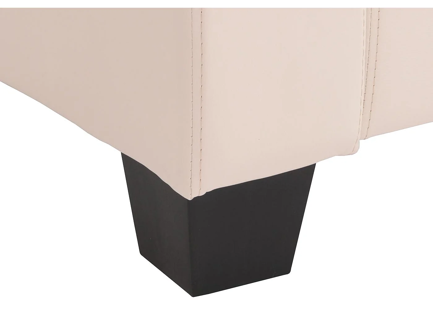 Fauteuil lounge Lille,  simili-cuir blanc