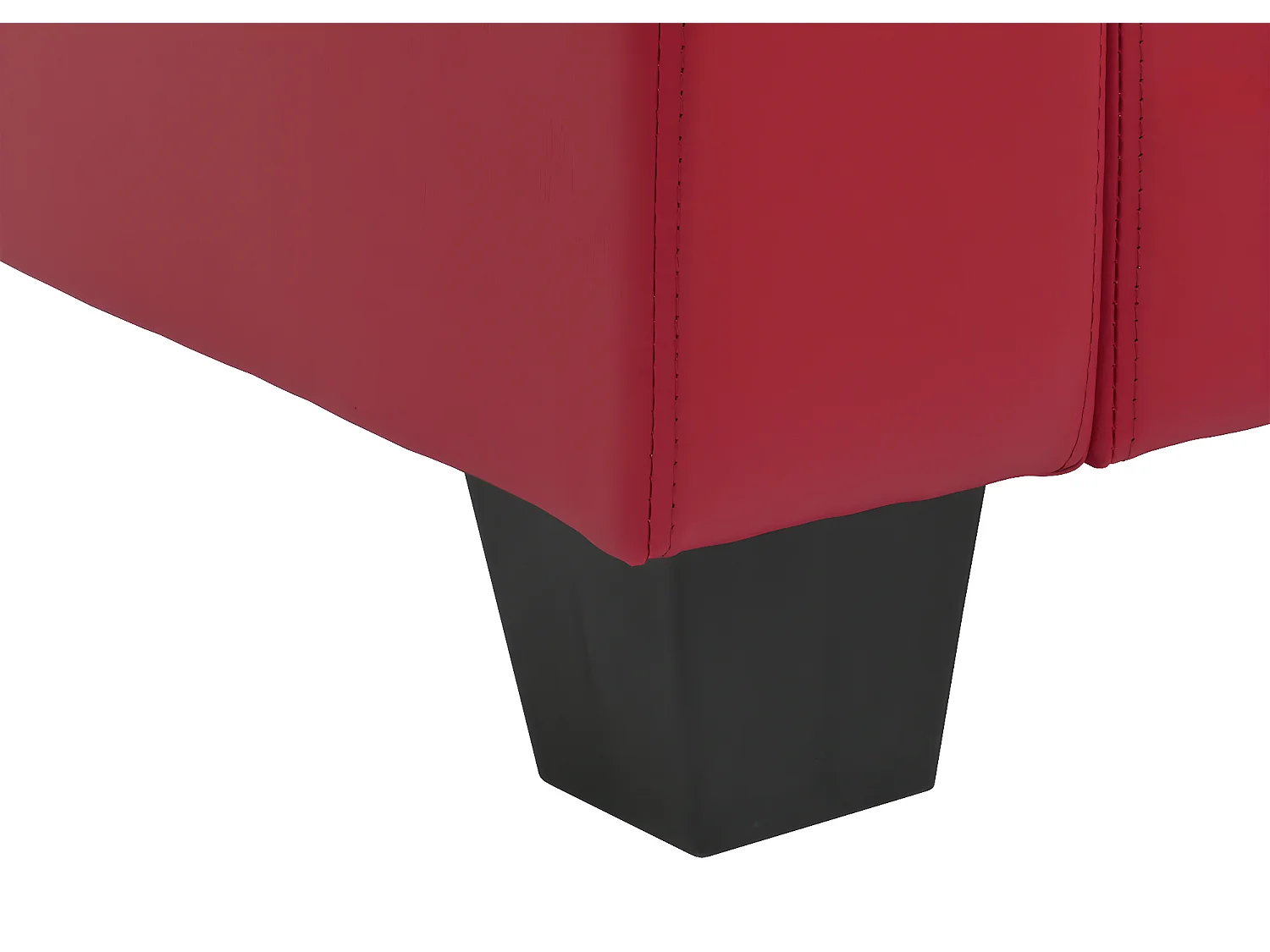 Fauteuil Loungefauteuil Lille,  leer, rood