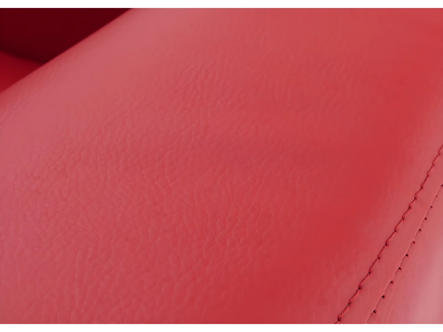 Fauteuil Loungefauteuil Lille,  leer, rood