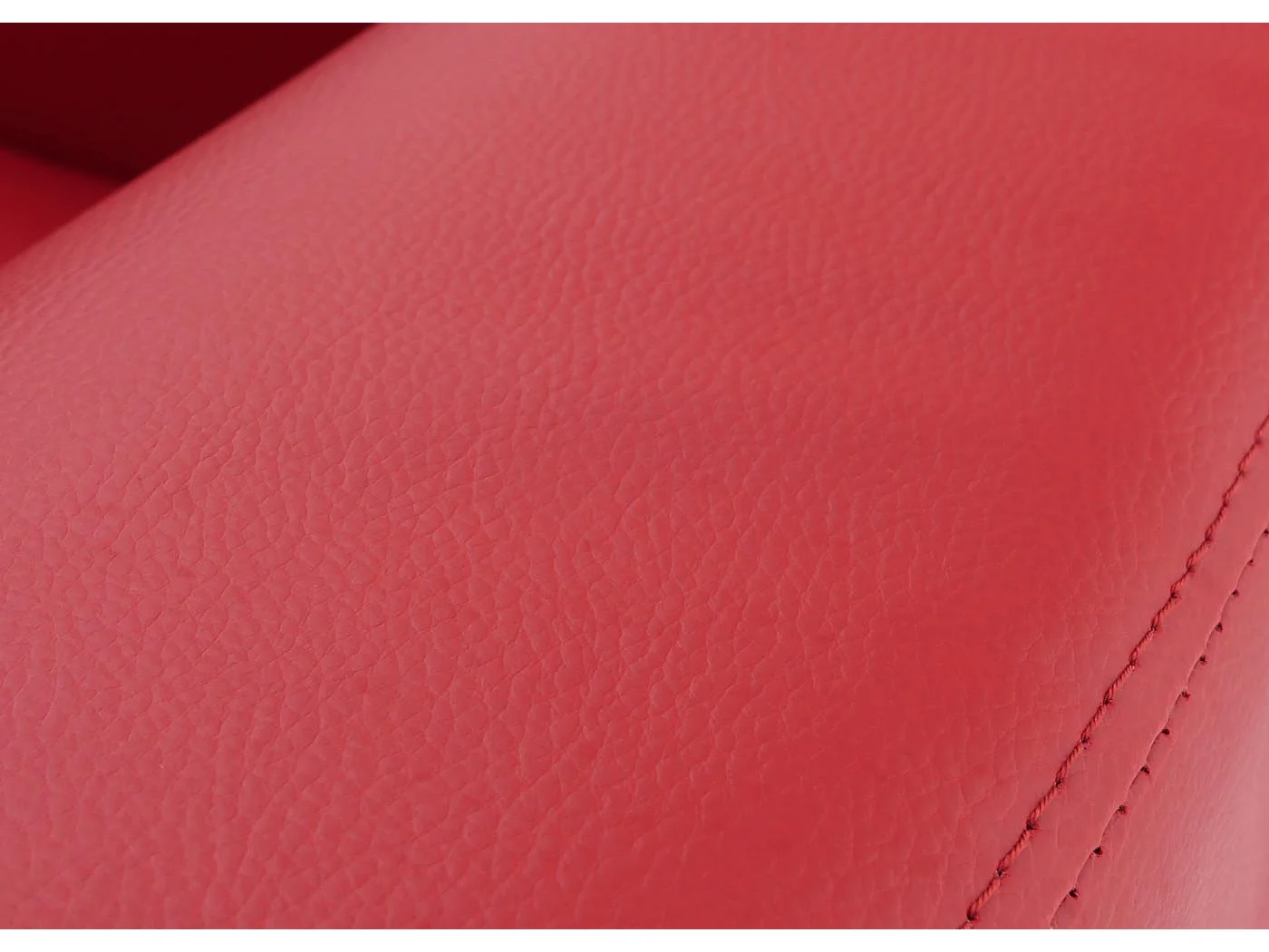 Fauteuil lounge Lille,  cuir reconstitué, rouge