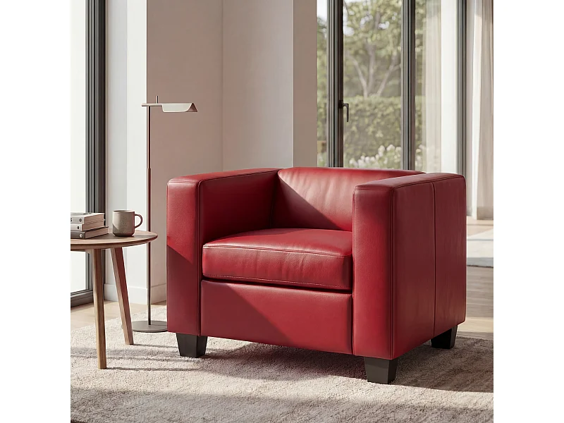 Sessel Loungesessel Lille, Rot