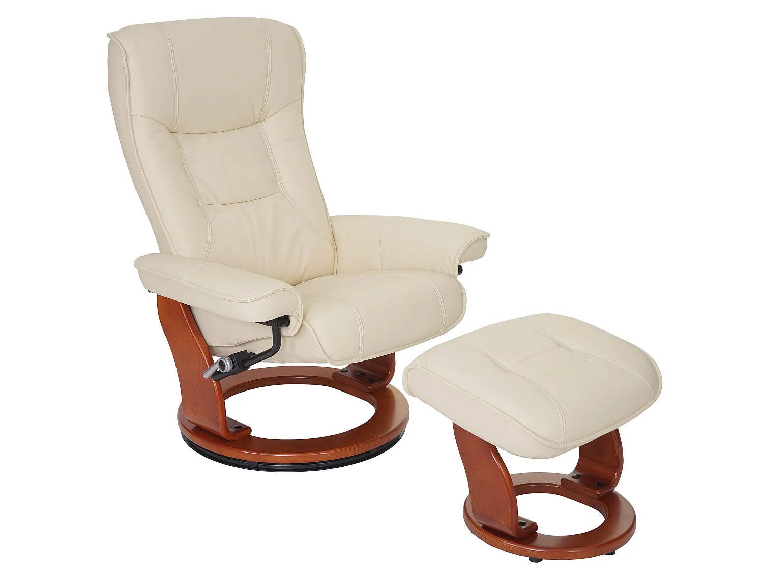 Fauteuil de relaxation Halifax,  crème, doré