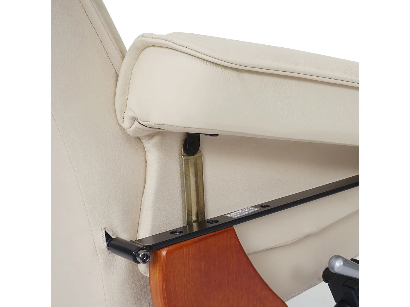 Fauteuil de relaxation Halifax,  crème, doré