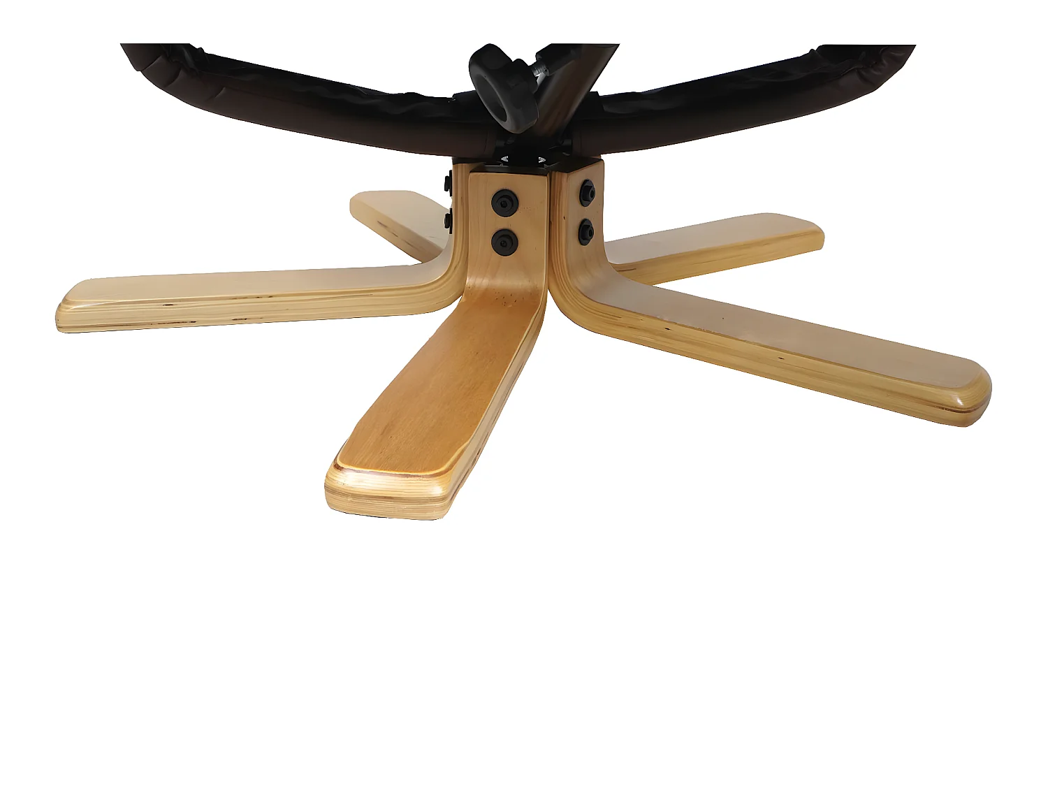 Relaxsessel H56 mit Hocker, Rot-braun