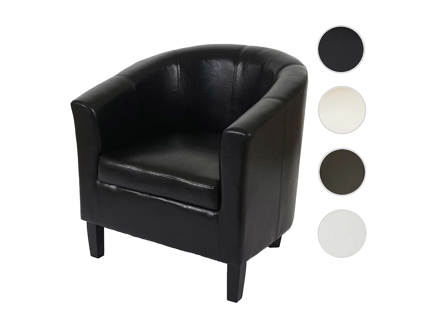 Loungestoel Stafford H379,  zwart