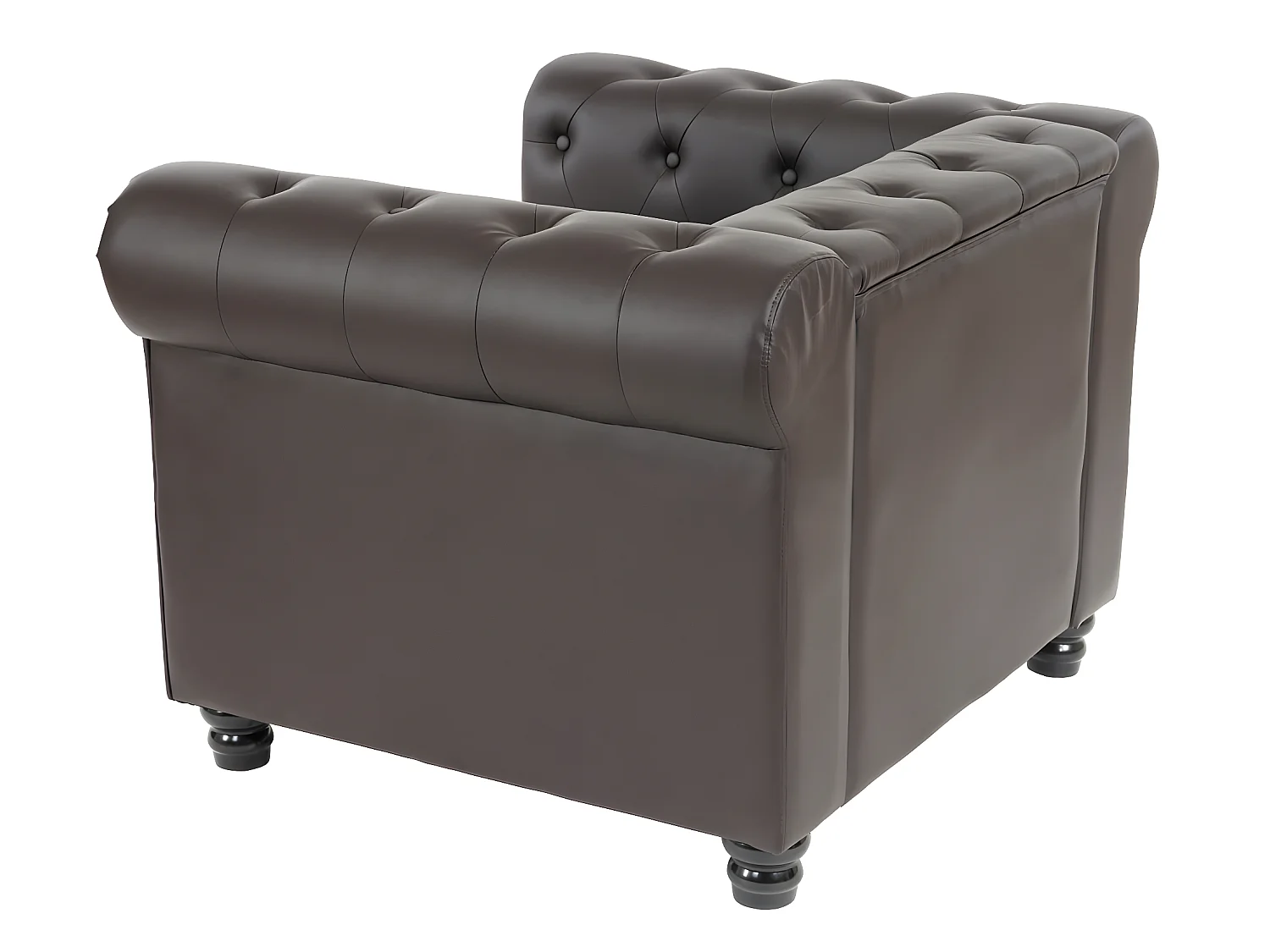 Relaxfauteuil Edinburgh ronde poten,  ronde poten, bruin