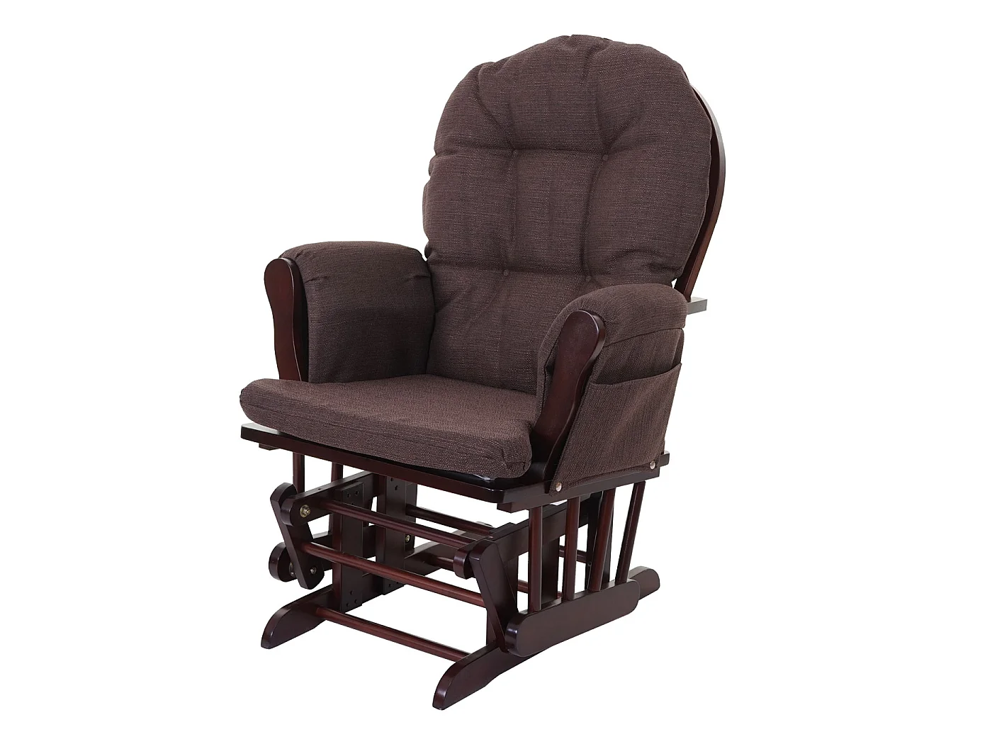 Fauteuil relax MCW-C76 Fauteuil oscillant,  mahagony