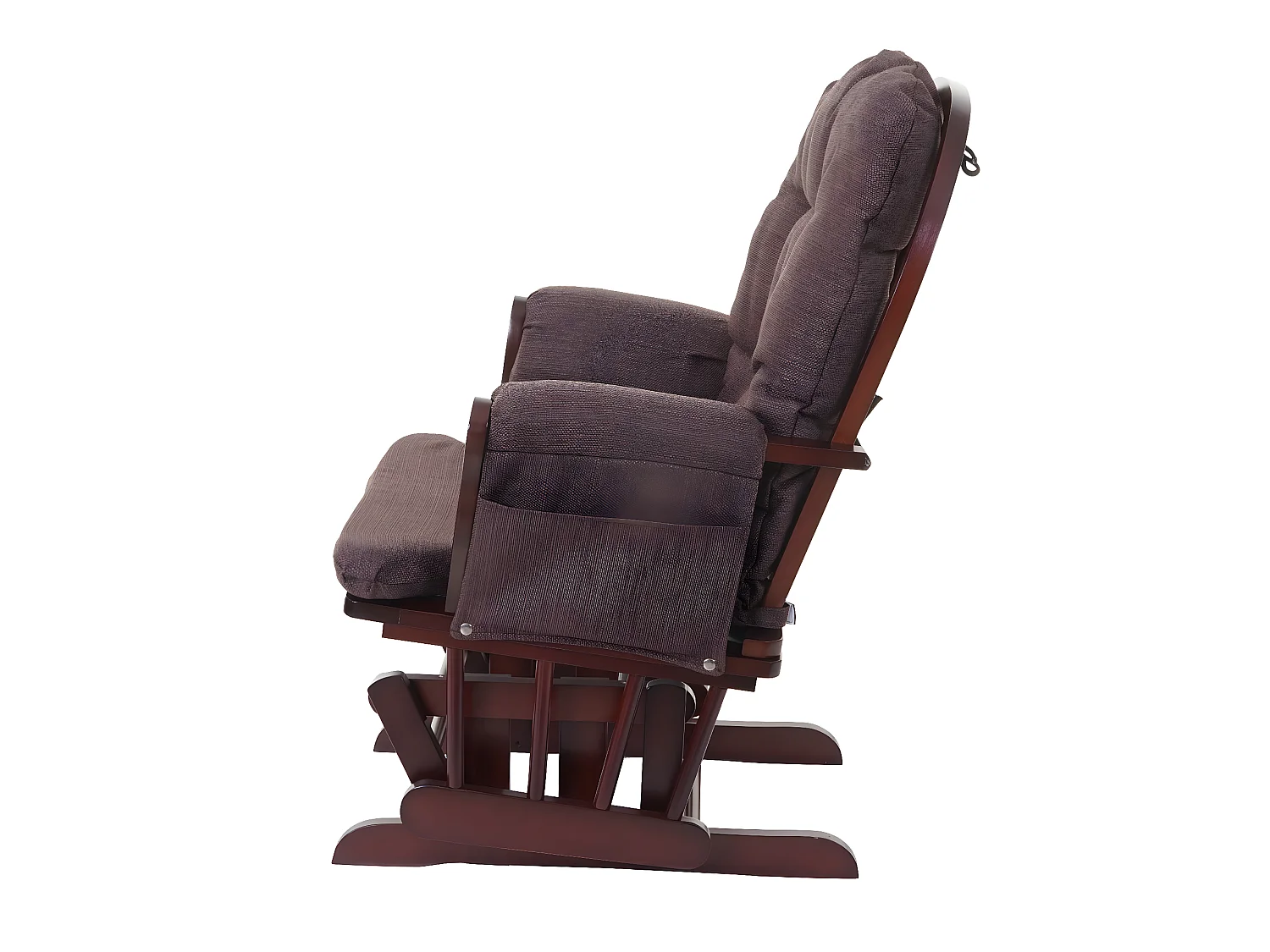 Fauteuil relax MCW-C76 Fauteuil oscillant,  mahagony