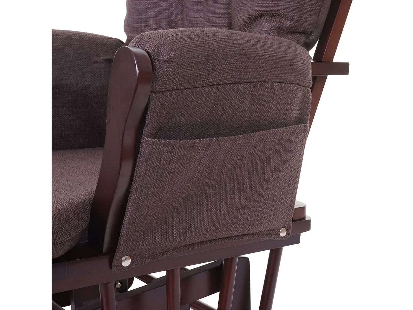 Fauteuil relax MCW-C76 Fauteuil oscillant,  mahagony