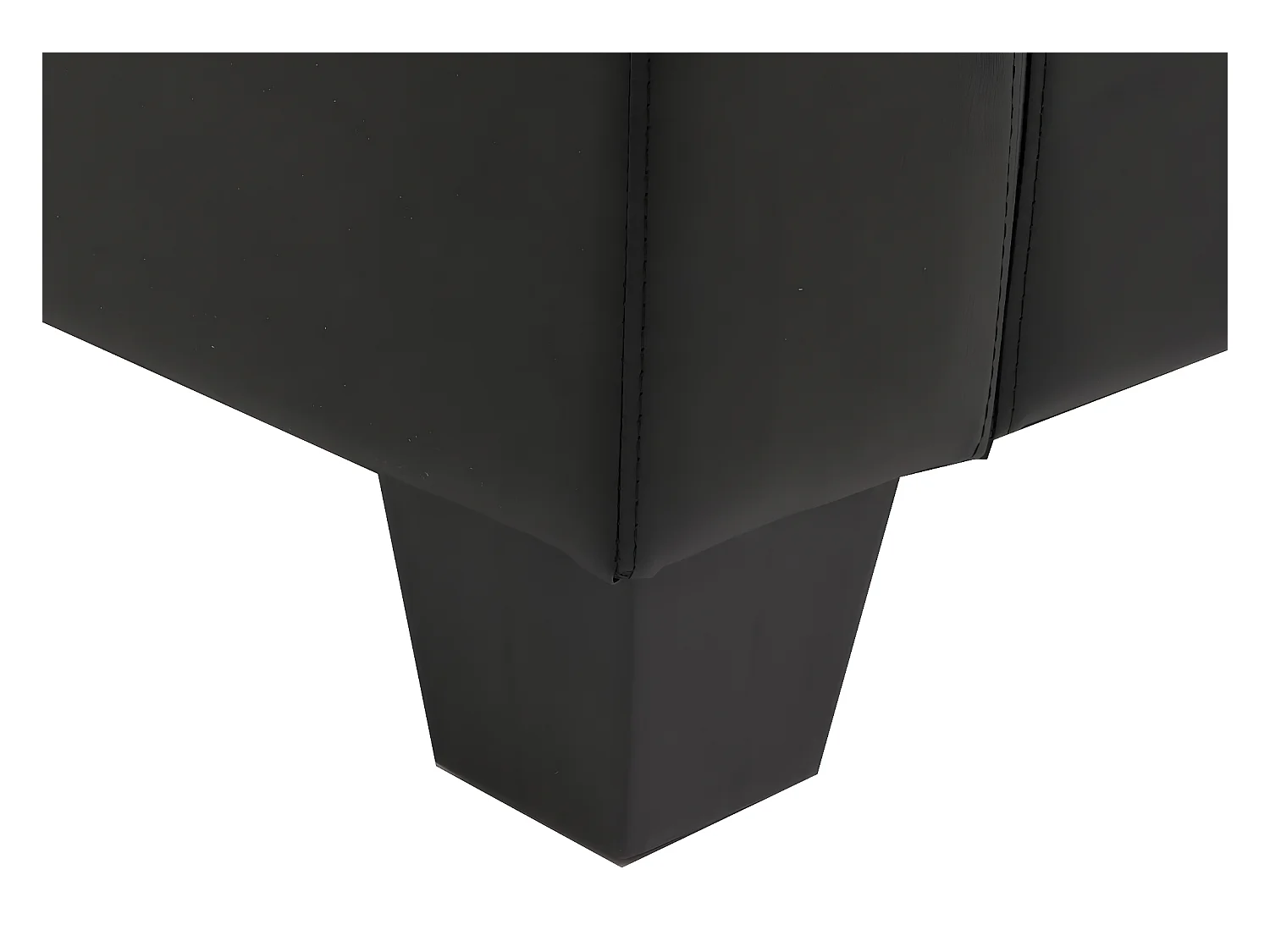 Fauteuil Loungefauteuil Lille,  leder, zwart