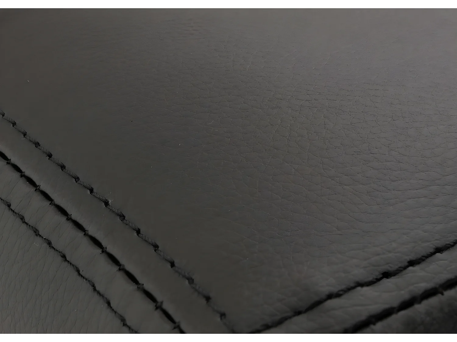 Fotel wypoczynkowy Lille,  skóra, czarny