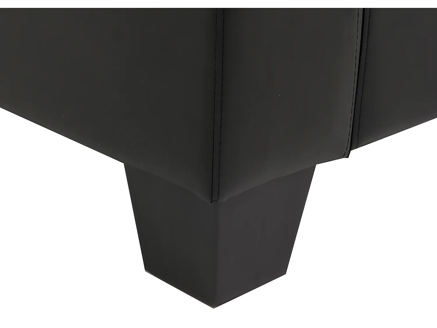 Fotel wypoczynkowy Lille,  skóra, czarny