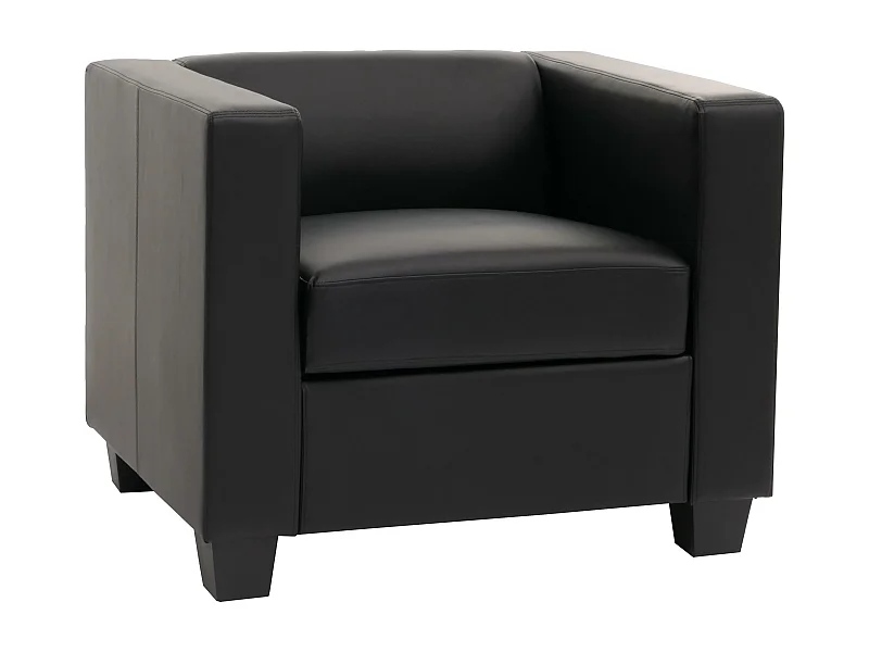 Sessel Loungesessel Lille, Schwarz