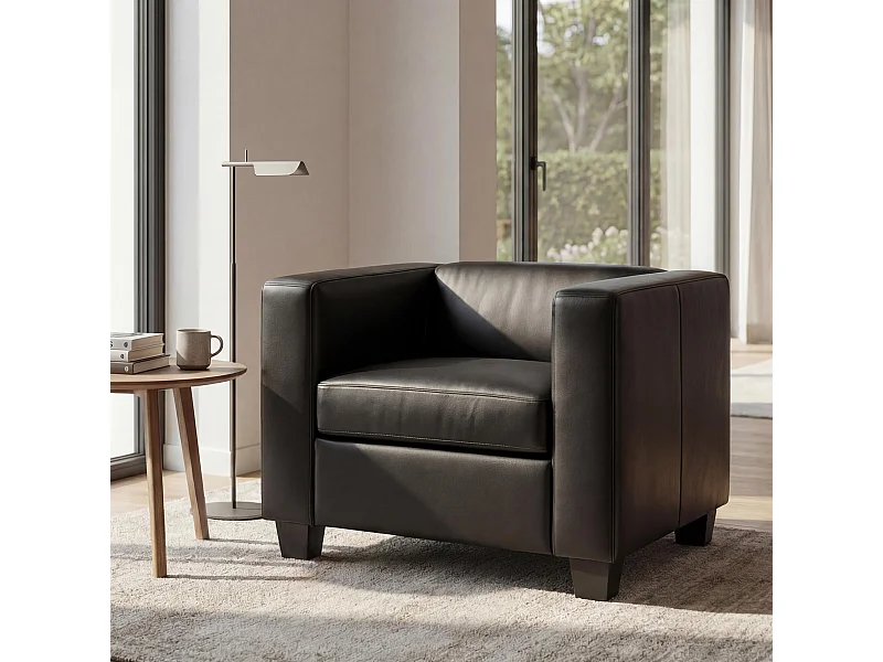 Sessel Loungesessel Lille, Schwarz
