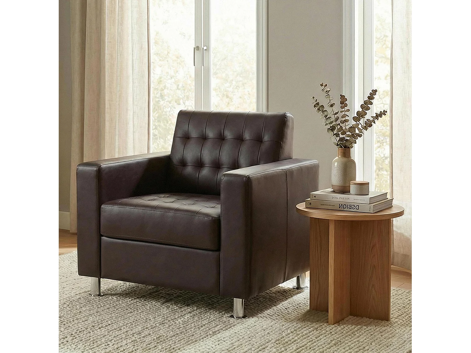 Fauteuil Pori,  coffee