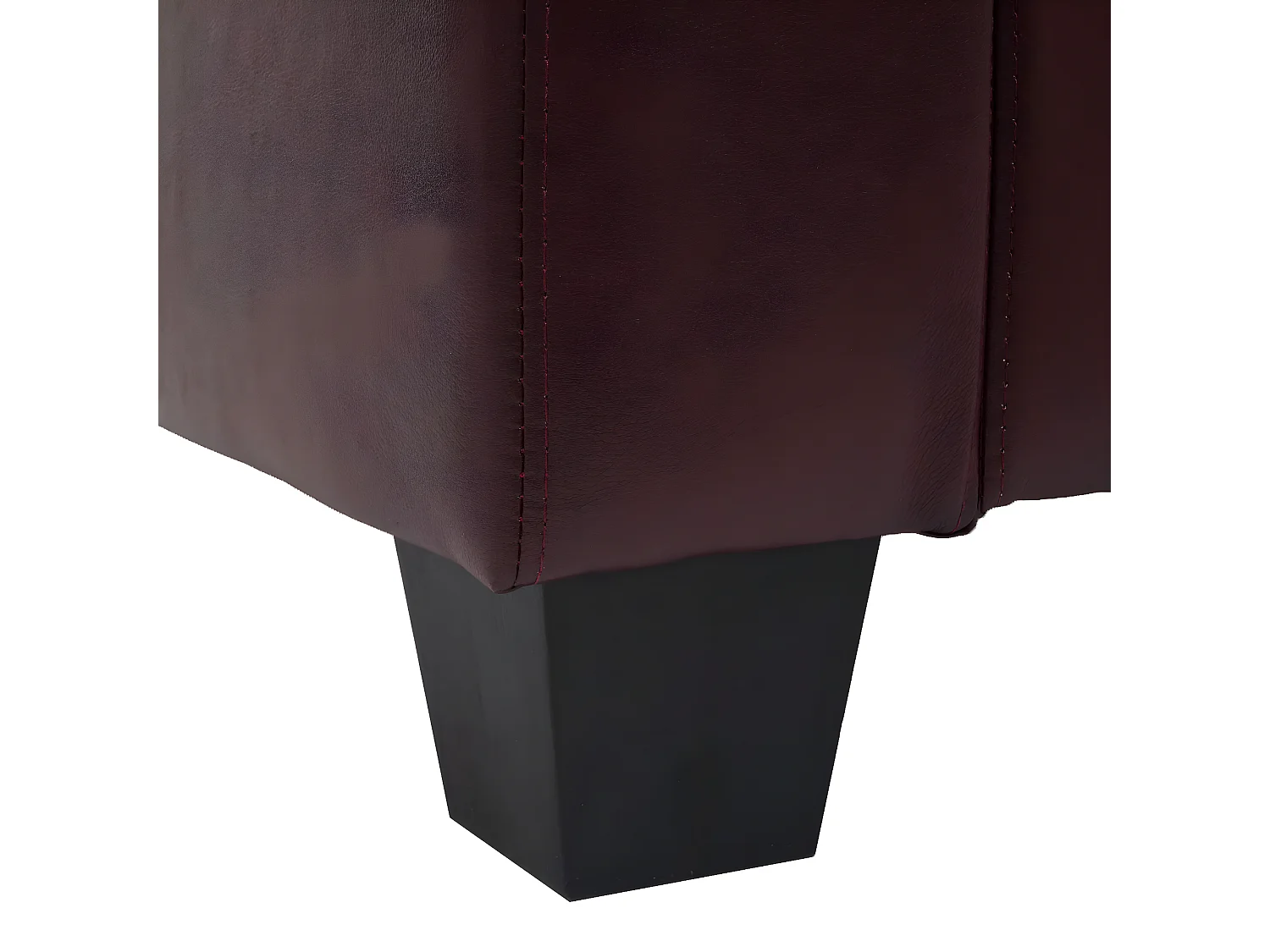 Fauteuil Loungefauteuil Lille,  kunstleer, roodbruin