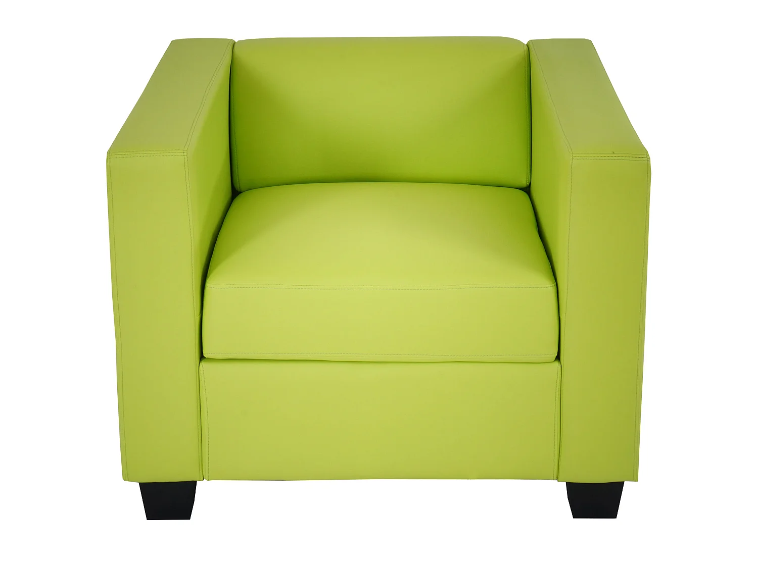 Fauteuil lounge Lille,  simili-cuir vert clair