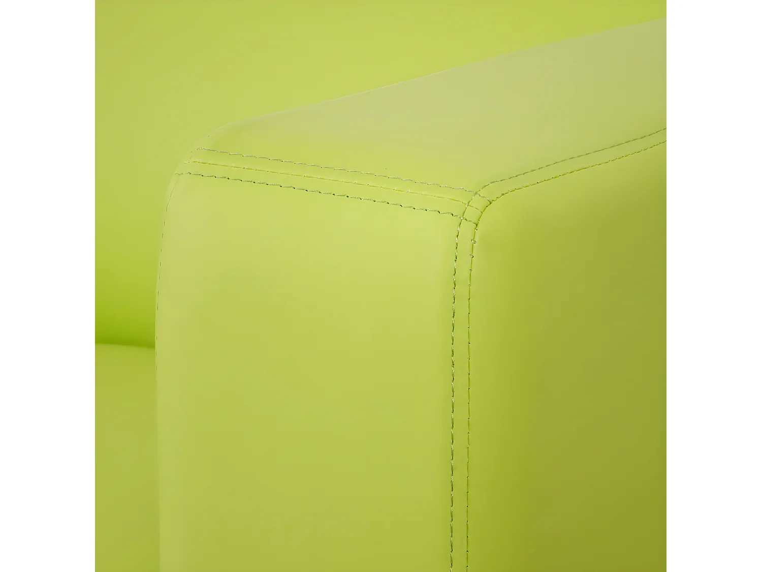 Fauteuil lounge Lille,  simili-cuir vert clair