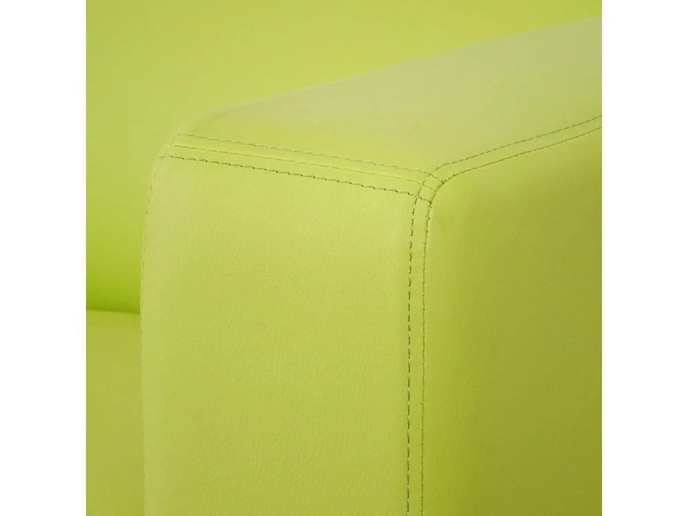Fauteuil lounge Lille,  simili-cuir vert clair
