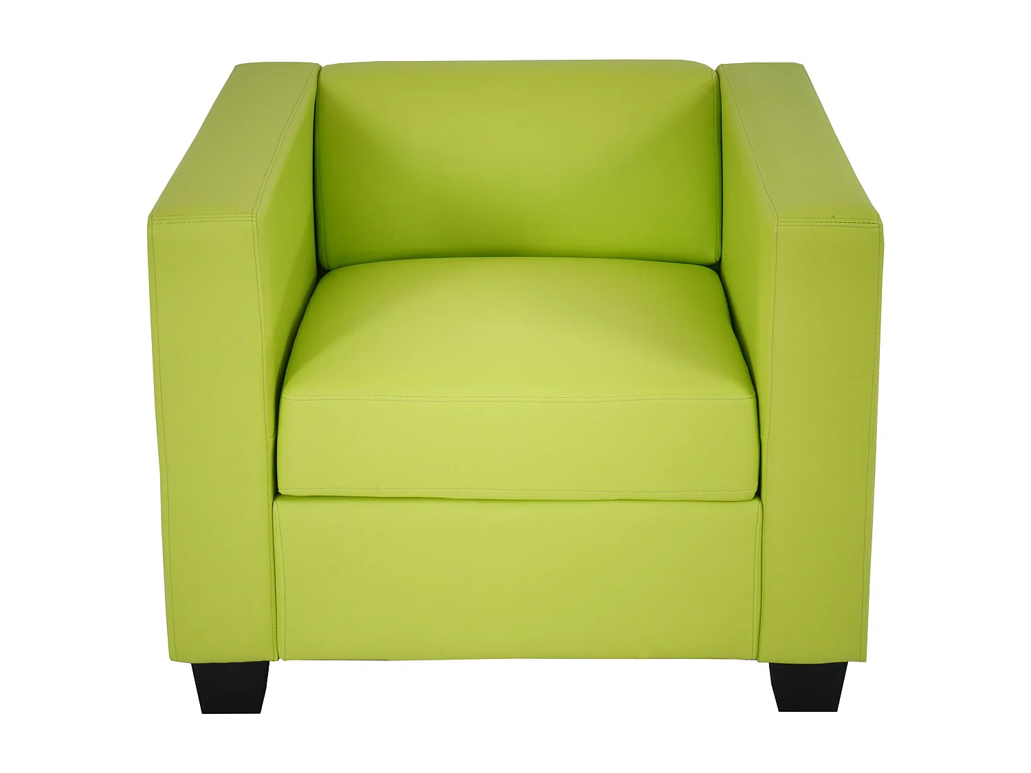 Fauteuil lounge Lille,  simili-cuir vert clair