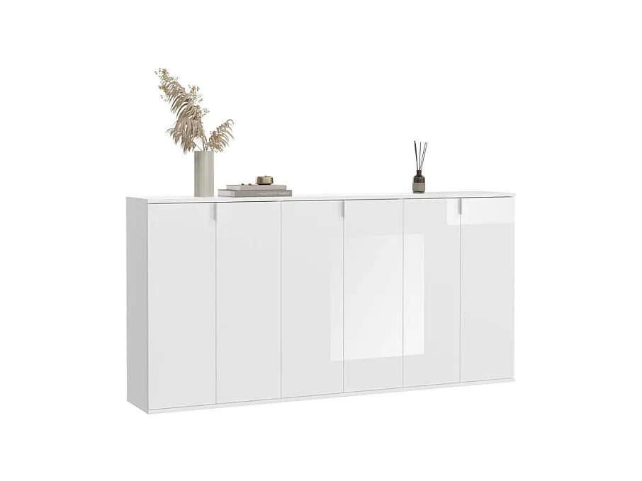 ProjektX commode 6 portes blanche.