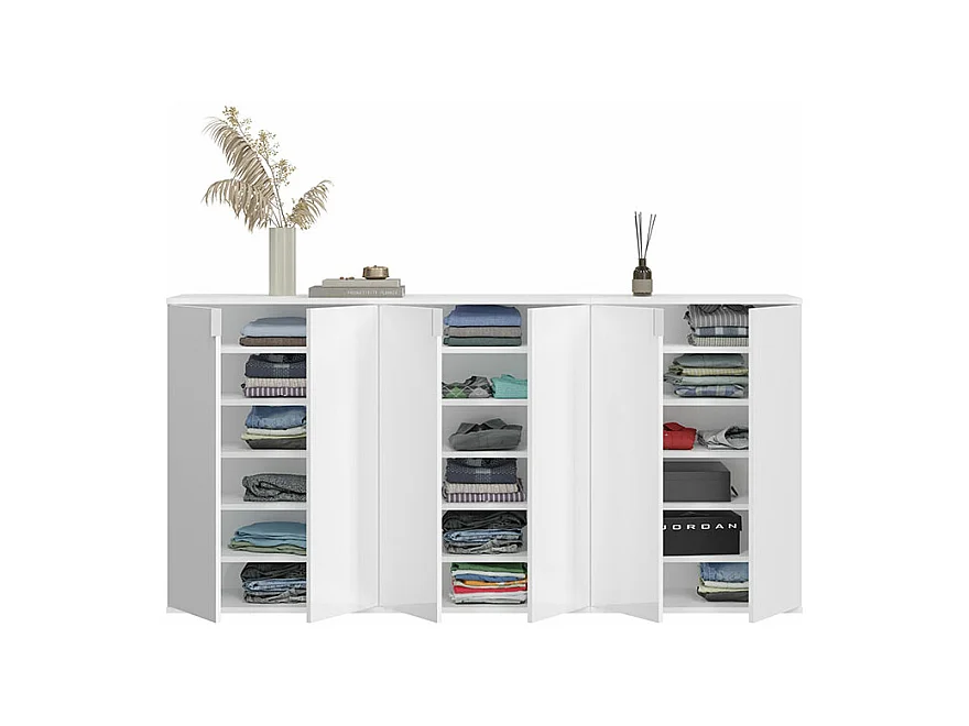 ProjektX Kommode 6 Türen weiß.